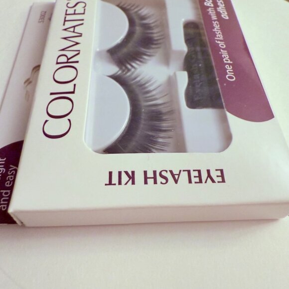 Colormates Eyelash Kit Diva 53002 False Lashes with Adhesive Glue Lightweight Na - Picture 5 of 13